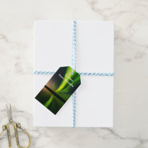 Étiquettes-cadeau Aurora Borealis Northern Lights Arctic Night Sky