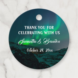 Étiquettes Cadeau aurores boréales Aurora Borealis Mariage de ciel n