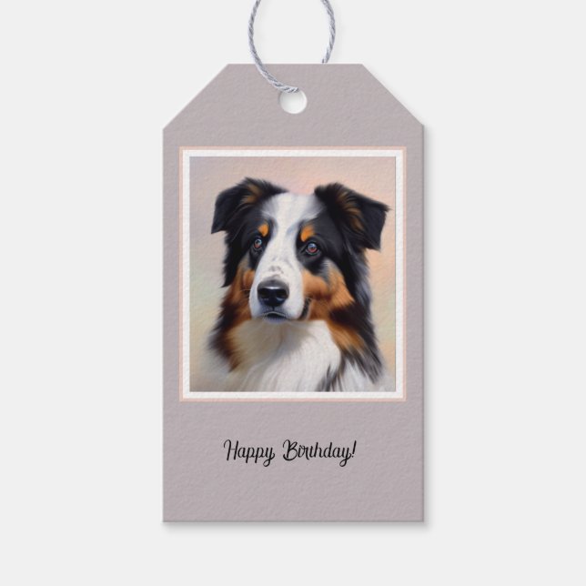 Étiquettes-cadeau Australian Shepherd (Devant)