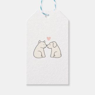 Étiquettes-cadeau Autocollant Amour de Chien