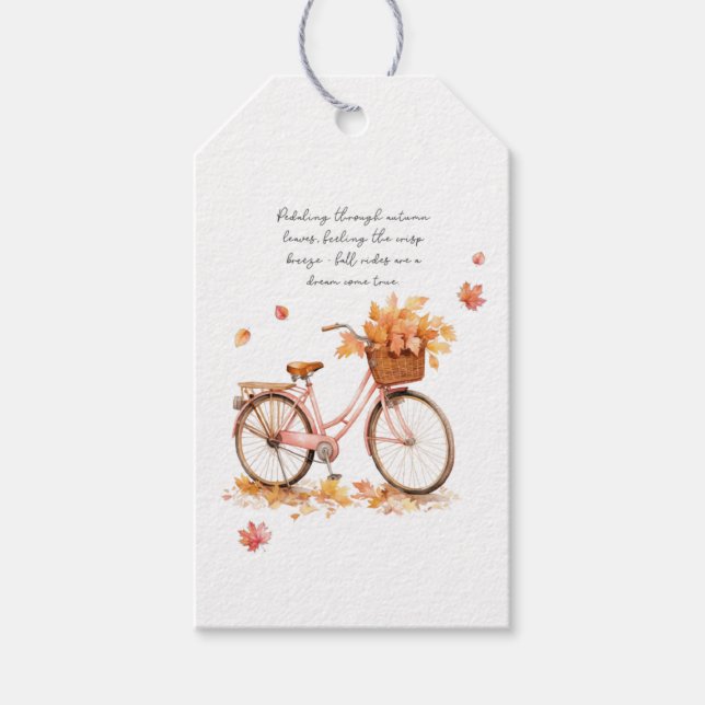 Étiquettes Cadeau Automne (Devant)
