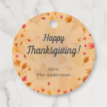 Automne Bon thanksgiving PERSONNALISÉ