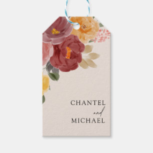 Étiquettes-cadeau Automne Mariage   Balises Cadeau Faveur