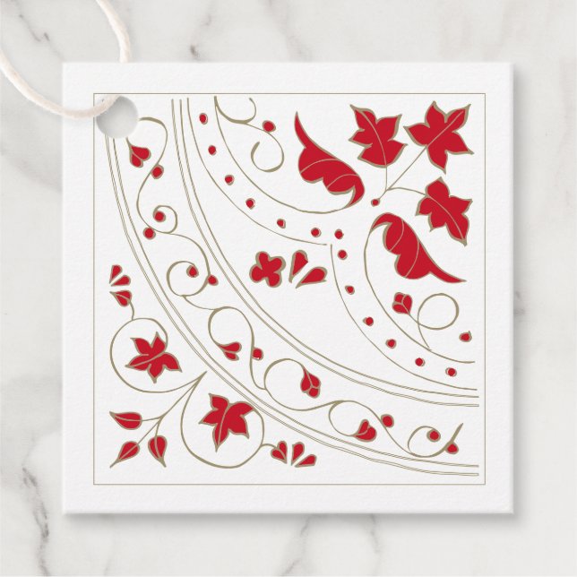 Étiquettes Cadeau Avec Compliments Élégants Cadeaux professionnels F (Devant)