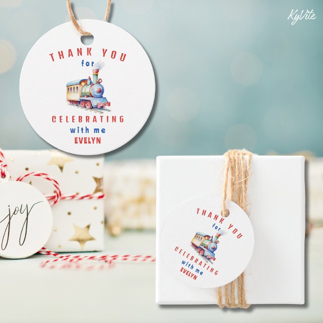 Étiquettes Cadeau Aventure ferroviaire modifiable 2e anniversaire Me (Créateur téléchargé)