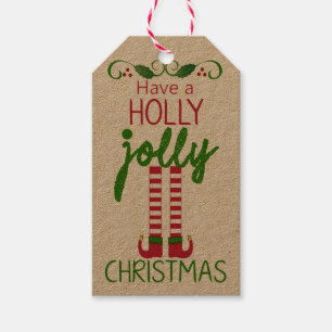 Étiquettes-cadeau Avoir Un Noël Holly Jolly - Maison