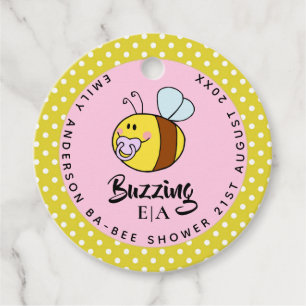 Étiquettes Cadeau Ba-BEE Baby shower mignon Merci Favoriser