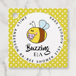 Étiquettes Cadeau Ba-BEE Baby shower mignon Merci Favoriser