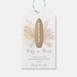 Étiquettes-cadeau Baby à bord Baby shower Merci Favor