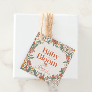 Étiquettes Cadeau Baby est dans le Baby shower Fleur sauvage Bloom B