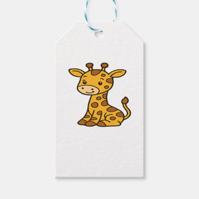 Étiquettes-cadeau baby giraffe Classic T-Shirt (Devant)