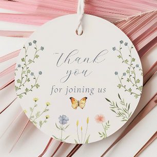 Étiquettes Cadeau Baby in Bloom Baby shower Merci Tags