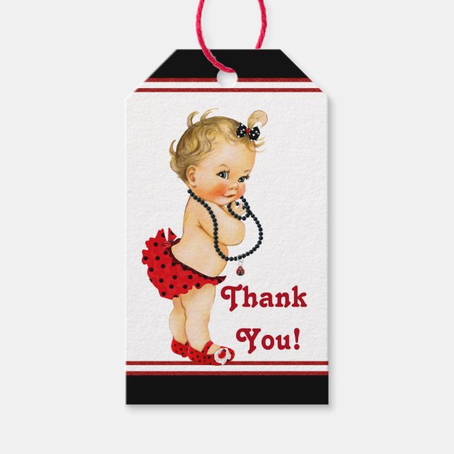 Étiquettes-cadeau Baby-Shopping Ladybug (Devant)