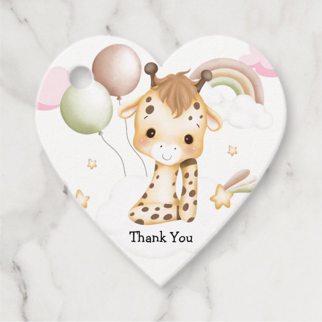 Étiquettes Cadeau Baby shower (Devant)