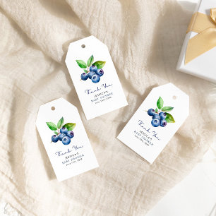 Étiquettes-cadeau Baby shower Berry Sweet Blueberries