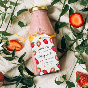 Étiquettes-cadeau Baby shower Berry Sweet Strawberry