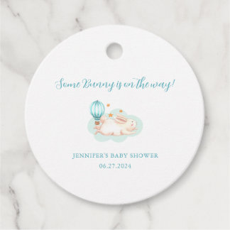 Étiquettes Cadeau Baby shower bleu Bunny Dreams