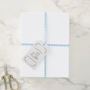 Étiquettes-cadeau Baby shower Cowboy
