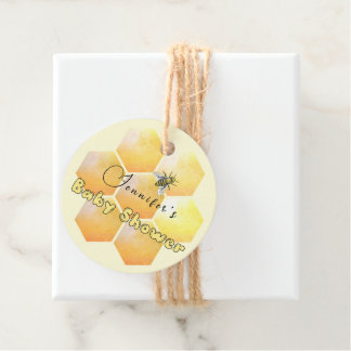 Étiquettes Cadeau Baby shower d'abeilles miel Favoriser les étiquett