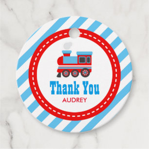 Étiquettes Cadeau Baby shower d'anniversaire du train Choo Choo
