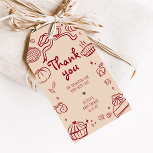 Étiquettes-cadeau Baby shower d'automne d'automne Favoriser les éti
