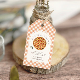 Étiquettes-cadeau Baby shower d'automne Little Cutie Pie