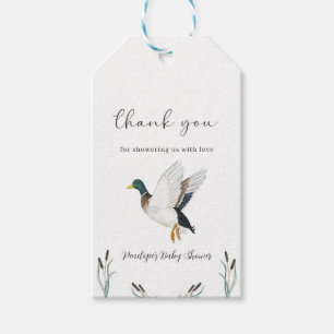 Étiquettes-cadeau Baby shower de canard de Mallard Favoriser la chas