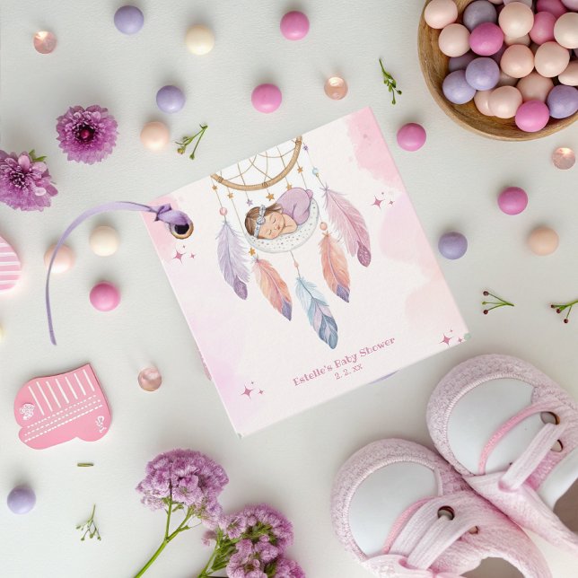 Étiquettes Cadeau baby shower de dragage aquarelle (Créateur téléchargé)