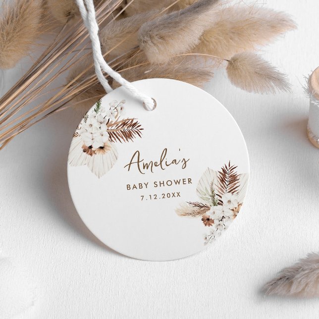 Étiquettes Cadeau BABY SHOWER de la SIERRA Bohomian (Créateur téléchargé)