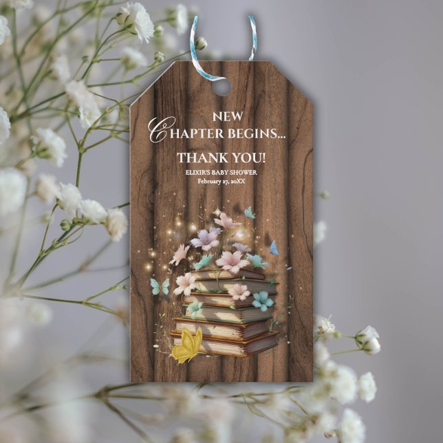 Étiquettes-cadeau Baby shower de livres de contes magiques russes (Créateur téléchargé)