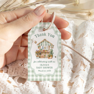 Étiquettes-cadeau Baby shower de Merci de cultivé localement