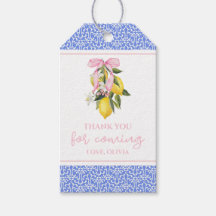 Baby shower de préppie citron rose