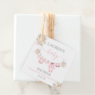 Étiquettes Cadeau Baby shower de vêtements pour bébés filles