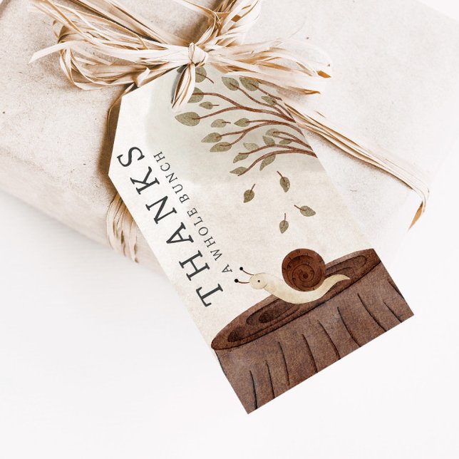 Étiquettes-cadeau Baby shower des animaux de bois Favoriser (Créateur téléchargé)