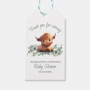 ÉTIQUETTES-CADEAU BABY SHOWER DES COUPLES MODERNES DE HOW HIGHLAND