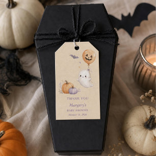 Étiquettes-cadeau Baby Shower Fantôme d'Halloween