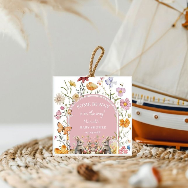 Étiquettes Cadeau Baby shower Fleur sauvage de Pâques de YouTube (Créateur téléchargé)