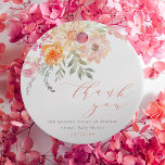 Étiquettes Cadeau Baby shower flou et Turquoise de printemps Merci d<br><div class="desc">Belles étiquettes de faveur pour correspondre à notre "Baby In Bloom | Blush & Turquoise Spring Floral Shower" invitation. Cette conception présente un agencement floral dans le coin supérieur gauche. Il y a des roses, des dahlias, des snapdragons, des eucalyptus, et plus encore. Ci-dessous, aligné à droite, on peut lire...</div>