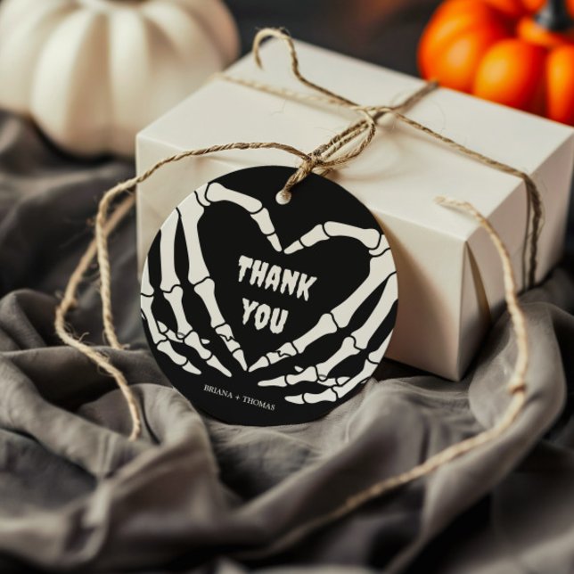 Étiquettes Cadeau Baby shower gothique d'Halloween (Créateur téléchargé)