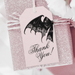 Étiquettes-cadeau Baby shower gothique noir Favoriser Tags