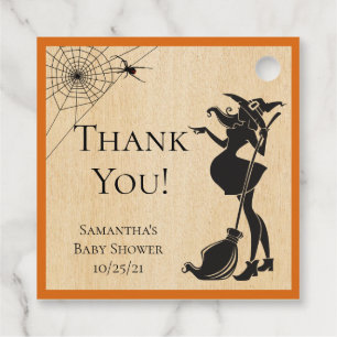Étiquettes Cadeau Baby shower Halloween Witch