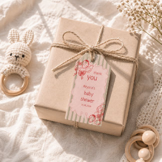 Étiquettes-cadeau Baby Shower Marché de Producteurs de Ferme Cultivé