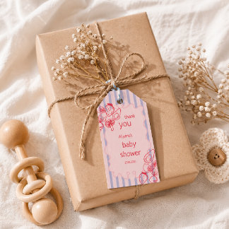 Étiquettes-cadeau Baby Shower Marché de Producteurs Locaux et de Sai