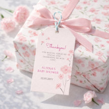 Baby-shower minimaliste floral aquarelle rose