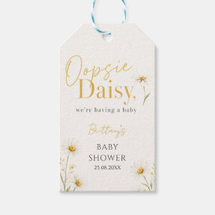 Étiquettes-cadeau Baby-Shower Minimaliste Oopsie Daisy