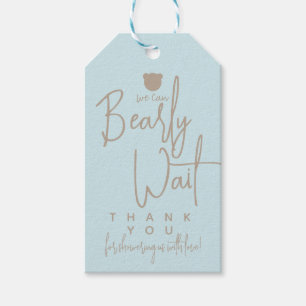 Étiquettes-cadeau Baby shower minimaliste simple et moderne