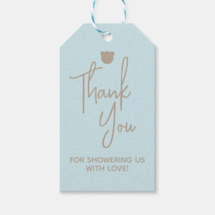 Étiquettes-cadeau Baby shower minimaliste simple et moderne