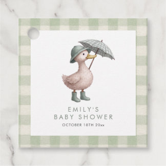 Étiquettes Cadeau Baby-Shower Mixte pour Petit Caneton