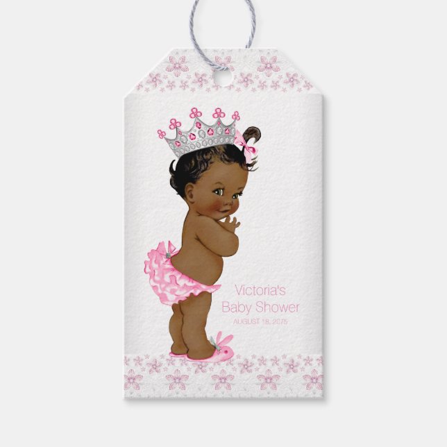 Étiquettes-cadeau Baby Shower Princesse (Devant)