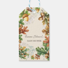 Baby-Shower Rustique de Bois d'Automne